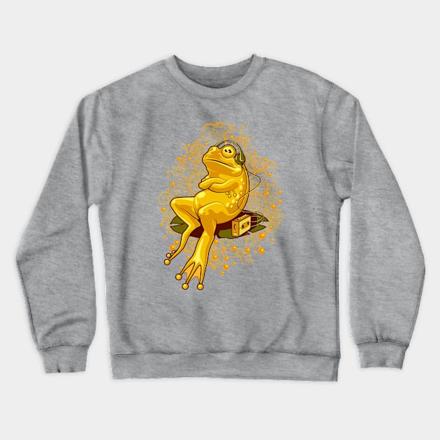 FROGGIE ON RELAX MODE Crewneck Sweatshirt by ADAMLAWLESS